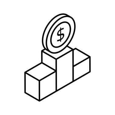 Modern tasarım tarzında inanılmaz bir finansal podyum ikonu.