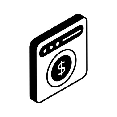 Web sitesi monetizasyonunun bu inanılmaz simgesini izometrik tarzda alın