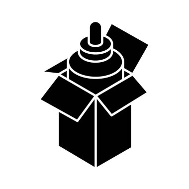 Modern tasarım tarzında indirme şişesinin izometrik bir simgesi