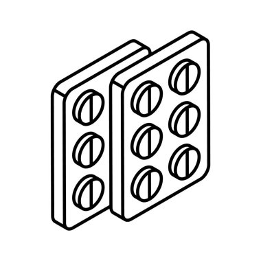 Tabletlerin bu yaratıcı, izometrik simgesini modern tarzda indir