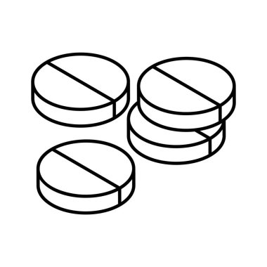 Dikkatlice hazırlanmış bu ikonu, uyuşturucuyu, tabletleri, hap vektörünü kontrol et