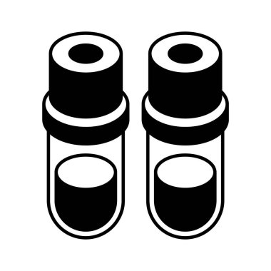 Klinik deney tüplerinin bu yaratıcı izometrik ikonuna bir göz atın.