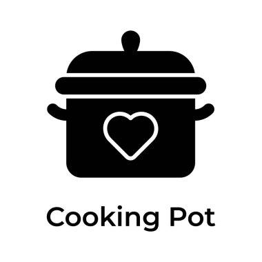 Bu güzel tencere ikonunu tutun, vektör kullanmaya hazır olun.