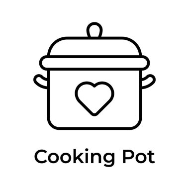 Bu güzel tencere ikonunu tutun, vektör kullanmaya hazır olun.