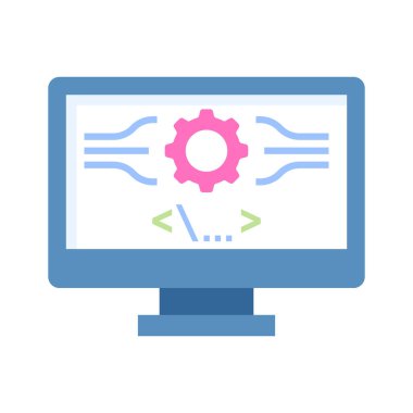 Ellerinizi bu yaratıcı teknoloji simgesine, güzel vektöre koyun.