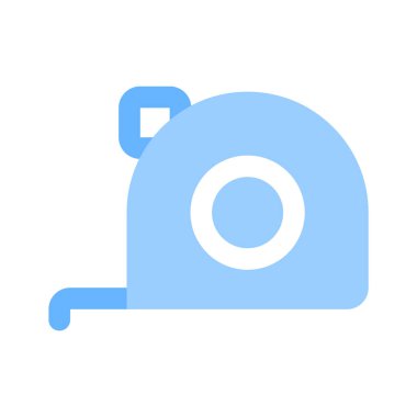 Ölçüm mezurası vektör tasarımı, ölçüm aracı, inç mezura simgesi