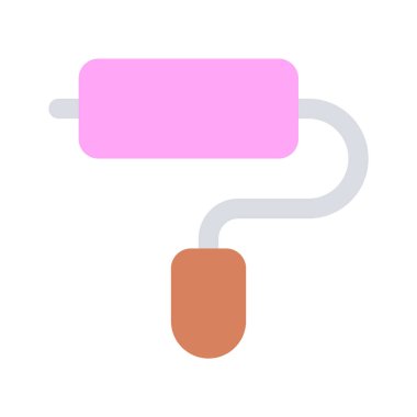 Boya silindirinin en iyi simgesi, özelleştirilebilir vektör