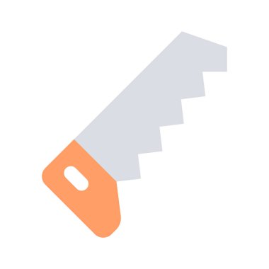 Testere simgesi, inşaat ve imalat aracı, işçi günü vektörü