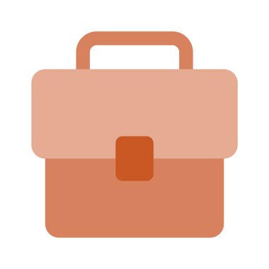 Evrak çantası vektör tasarımı, düzenlenebilir biçiminde inanılmaz bir çanta simgesi