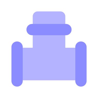 Modern tasarım tarzında boru ikonu kullanılmaya hazır