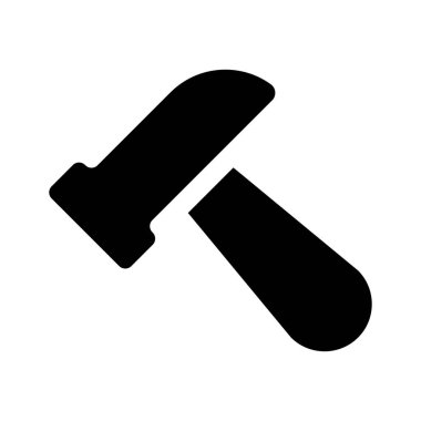 Çekiç Simgesi beyaz arkaplanda izole edildi