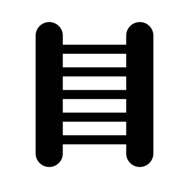 Merdiven ve merdiven taşıyıcısının güzel tasarlanmış moda simgesi