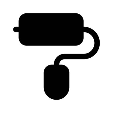 Boya silindirinin en iyi simgesi, özelleştirilebilir vektör