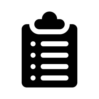 Modern tarzda vektörleri kullanmaya hazır bir kontrol listesi simgesi