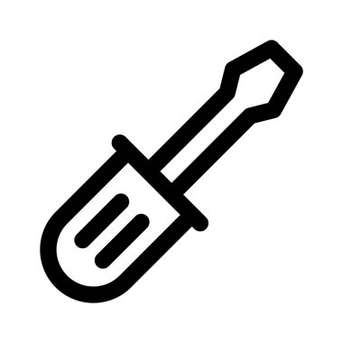 Şu inanılmaz tornavida simgesine bakın, vektör kullanmaya hazır.