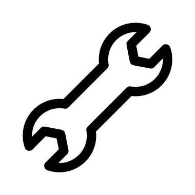 Anahtarın güzel tasarlanmış moda simgesi, İngiliz anahtarı vektörü