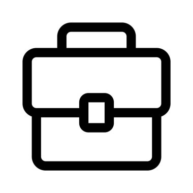 Evrak çantası vektör tasarımı, düzenlenebilir biçiminde inanılmaz bir çanta simgesi