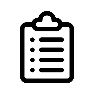Modern tarzda vektörleri kullanmaya hazır bir kontrol listesi simgesi