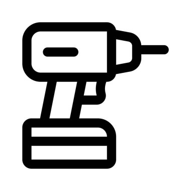 Matkap makinesinin bu inanılmaz simgesine tutun, öncelikle yuvarlak delikler açmak için kullanılan bir araç