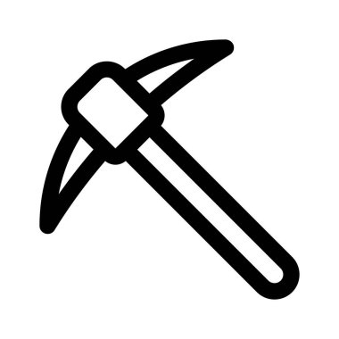 Kazma maden aracı simgesi, düzenlenebilir vektör kullanmaya hazır