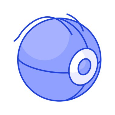 Mekanik göz vektörü, yapay zeka simgesi tasarımı