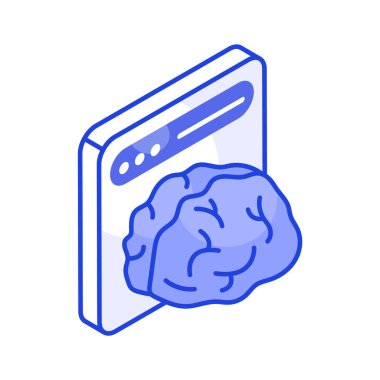 Modern izometrik tarzda yapay zekanın bu Amazon simgesini elde et