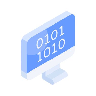 Moda biçiminde ikili kodlamanın izometrik simgesi
