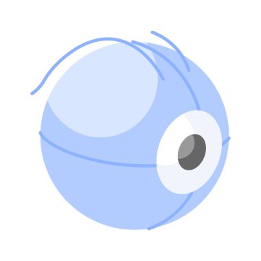 Mekanik göz vektörü, yapay zeka simgesi tasarımı