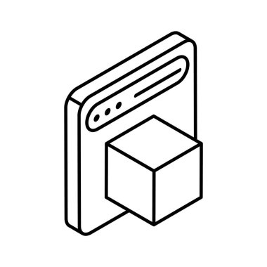 3D modellemenin bu güzel tasarım izometrik simgesini yakala