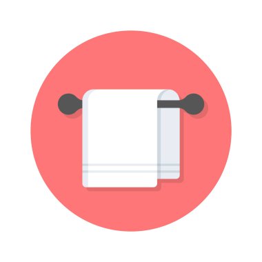 Düzenlenebilir düz havlu simgesi, vücut temizleme aracı