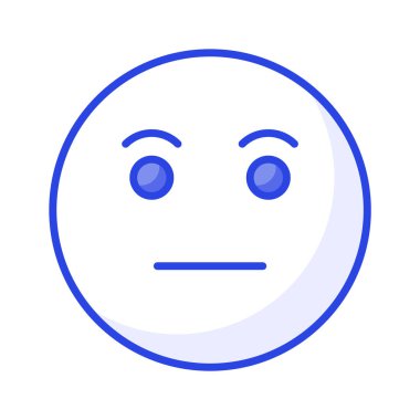 Özelleştirilebilir düz vektör, ilgisiz emojinin bu inanılmaz simgesini tut