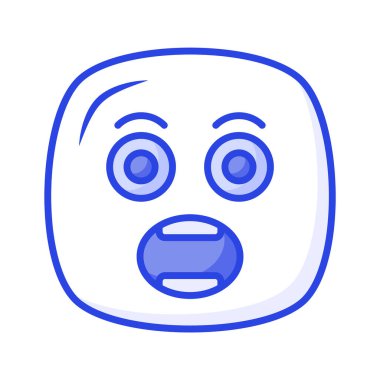 Aman Tanrım, emoji vektör tasarımı, düzenlenebilir vektör.