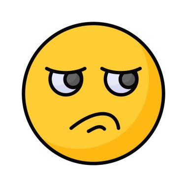 İğrençleştirilmiş emoji vektör tasarımı, özelleştirilebilir eşsiz vektör