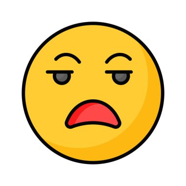 Tahriş edilmiş emoji vektör tasarımı, premium vektörü kullanmaya ve indirmeye hazır