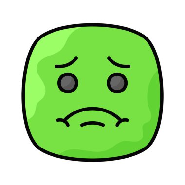 Hasta emojinin yaratıcı simgesi, web sitesi ve mobil uygulamalarda kullanmaya hazır