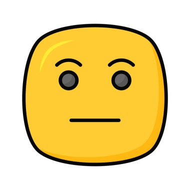 Özelleştirilebilir düz vektör, ilgisiz emojinin bu inanılmaz simgesini tut