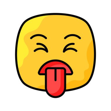 İğrençleştirilmiş emoji vektör tasarımı, özelleştirilebilir eşsiz vektör