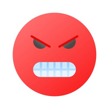 Moda biçiminde emoji vektör tasarımından nefret et, simge kullanmaya hazır
