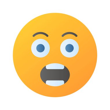 Aman Tanrım, emoji vektör tasarımı, düzenlenebilir vektör.