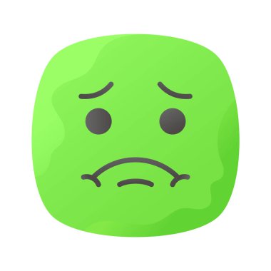 Hasta emojinin yaratıcı simgesi, web sitesi ve mobil uygulamalarda kullanmaya hazır