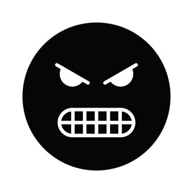 Moda biçiminde emoji vektör tasarımından nefret et, simge kullanmaya hazır