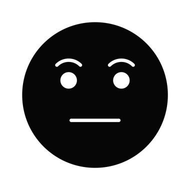 Özelleştirilebilir düz vektör, ilgisiz emojinin bu inanılmaz simgesini tut
