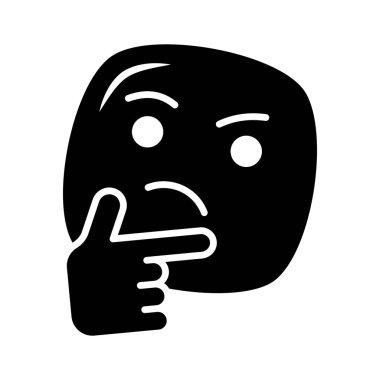 İyi tasarlanmış emoji simgesi tasarımı, premium vektör kullanmaya hazır