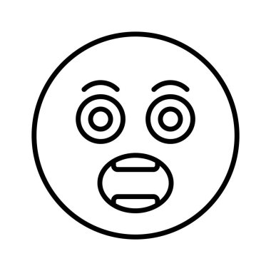 Aman Tanrım, emoji vektör tasarımı, düzenlenebilir vektör.