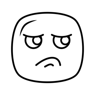 İğrençleştirilmiş emoji vektör tasarımı, özelleştirilebilir eşsiz vektör