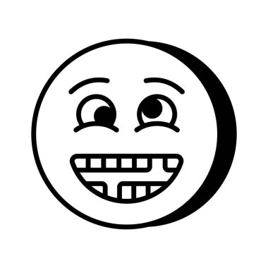 Visually perfect dumb emoji icon design, easy to use and download