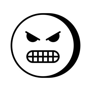 Moda biçiminde emoji vektör tasarımından nefret et, simge kullanmaya hazır