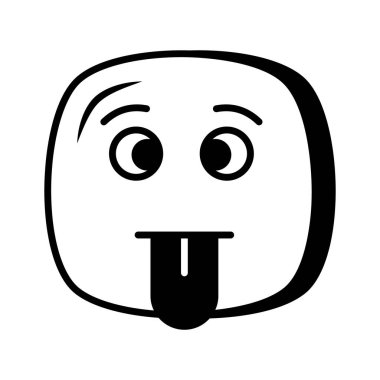 Visually perfect dumb emoji icon design, easy to use and download