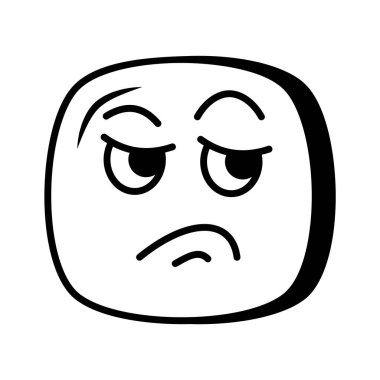 Beyaz arkaplanda izole edilmiş kıskanç emojinin mükemmel simgesi