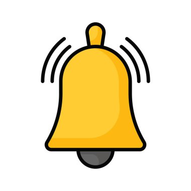 Çan vektör tasarımı modern biçiminde bildirim